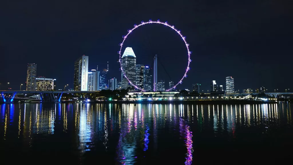 london eye at night