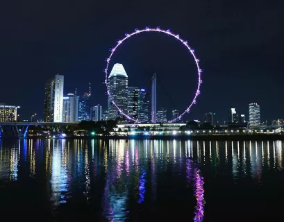 london eye at night